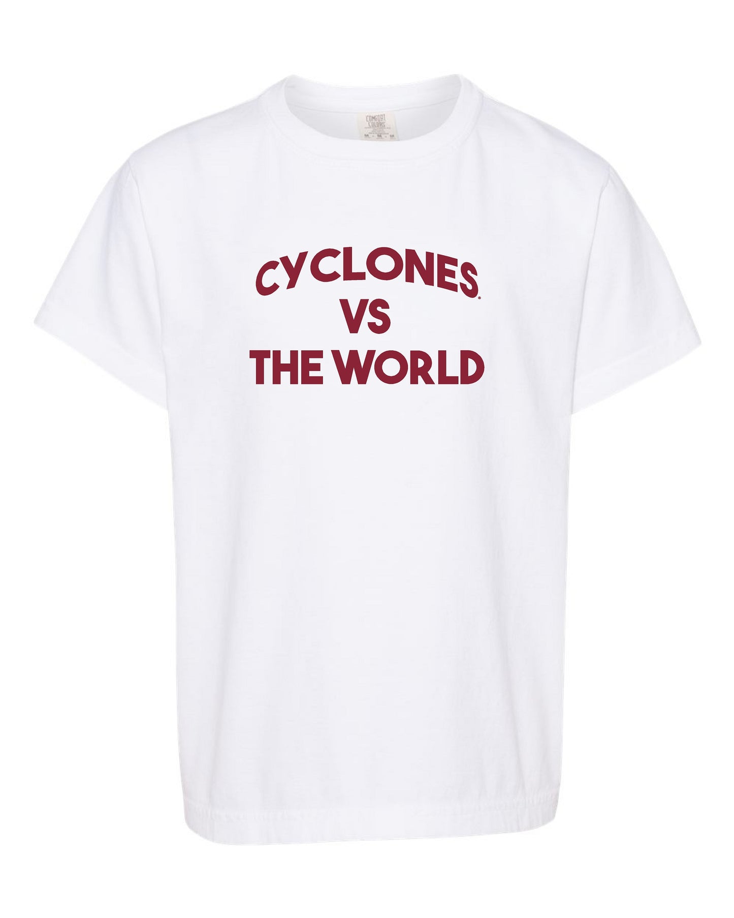 Cyclones vs The World White Out Youth Tee