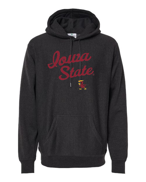 Vintage Iowa State Premium Heavyweight Cross-Grain Hoodie