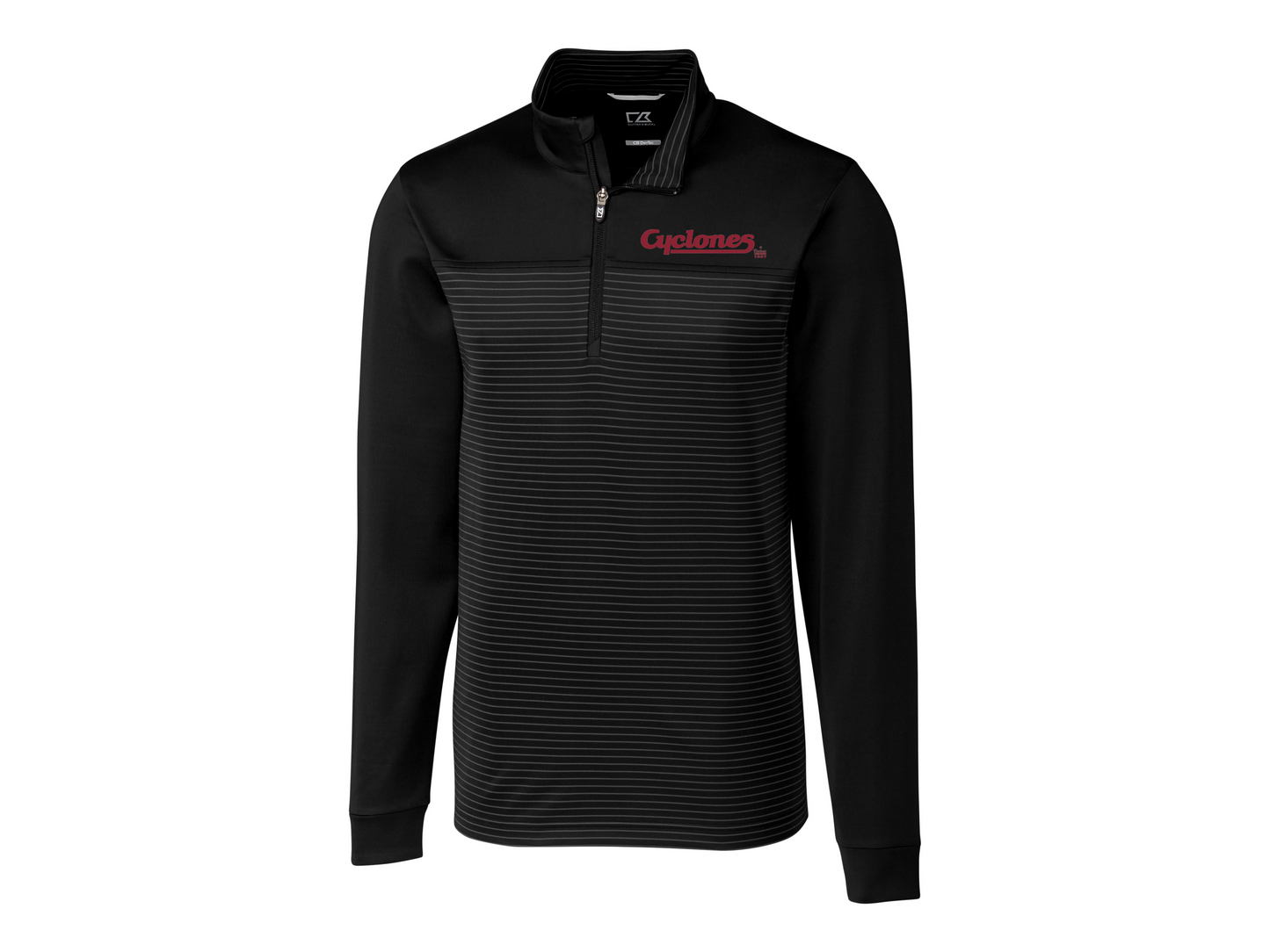 Cyclones Script Cutter & Buck - Quarter Zip Pullover, Mens Big and Tall