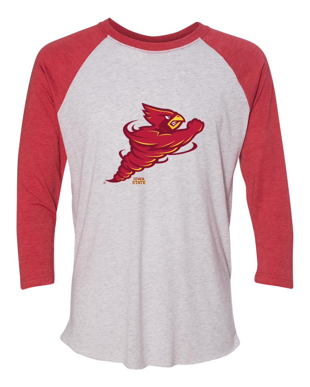 Cynado Iowa State - Three-Quarter Sleeve Raglan Tee – Cyclone