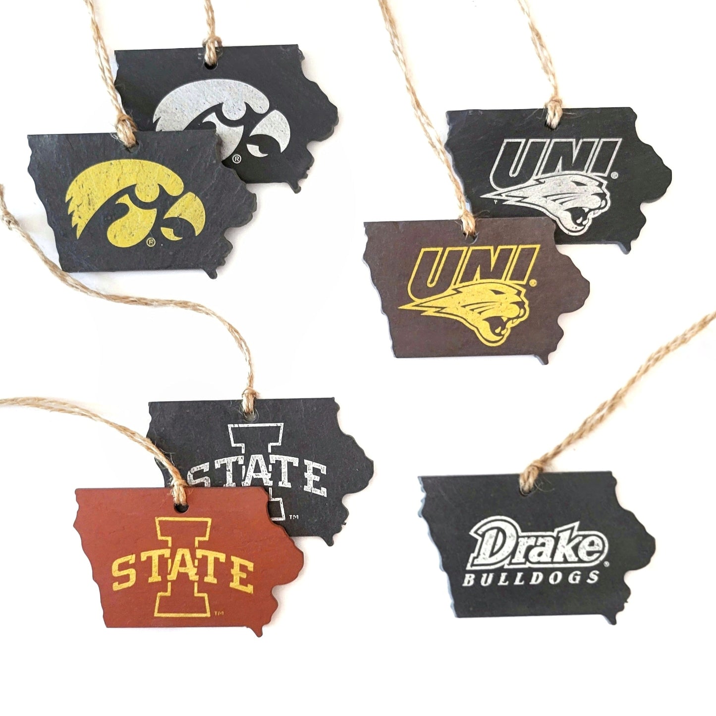 Iowa State Cyclones I-State Slate Ornament