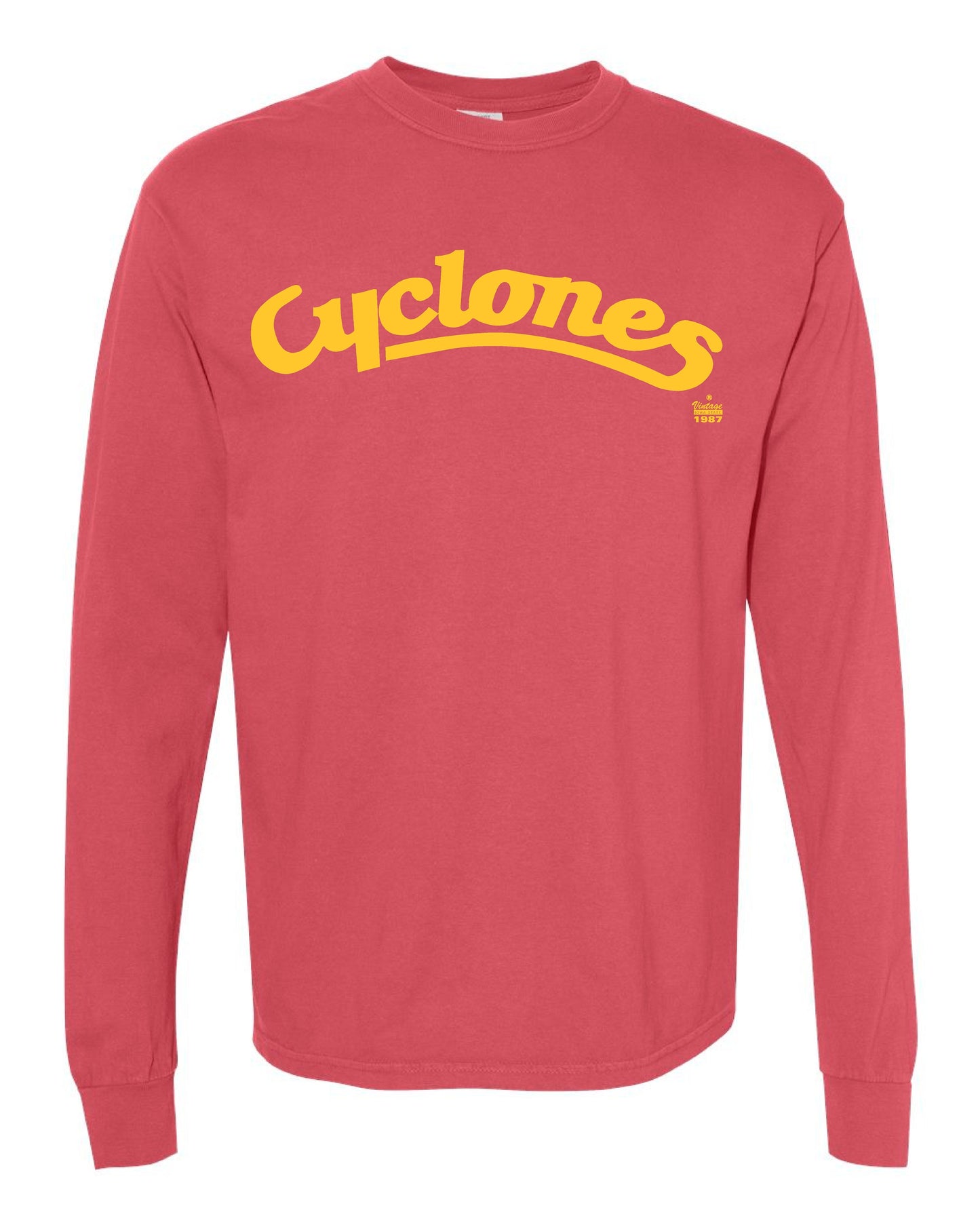 Cyclones Script Comort Colors Long Sleeve Tee