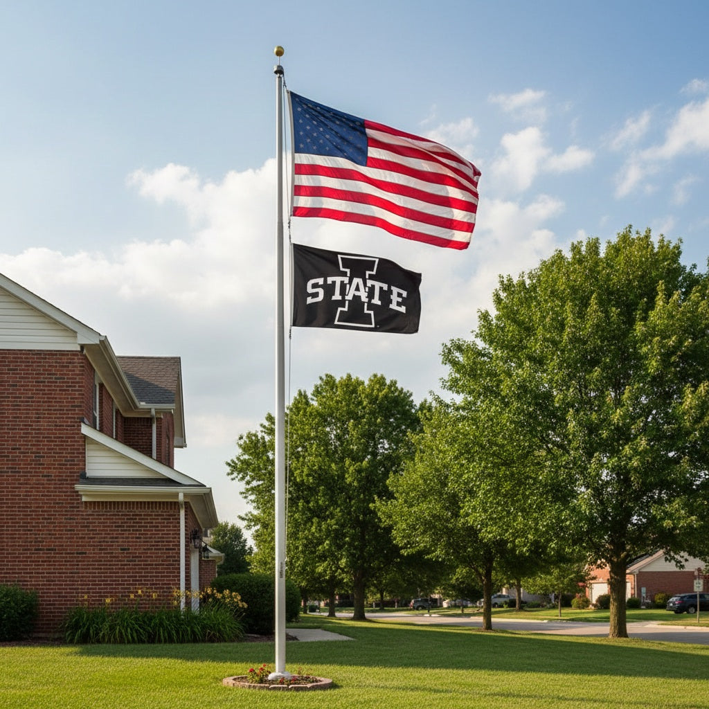 I State BW Logo 3x5 Flag