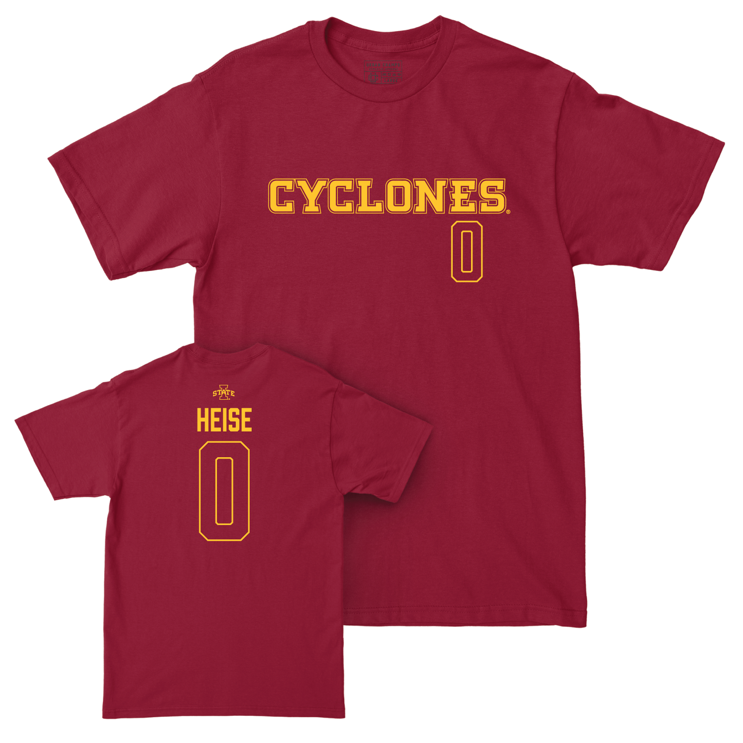 Iowa State Men's Basketball Cardinal Sideline Tee - Nate Heise | #0