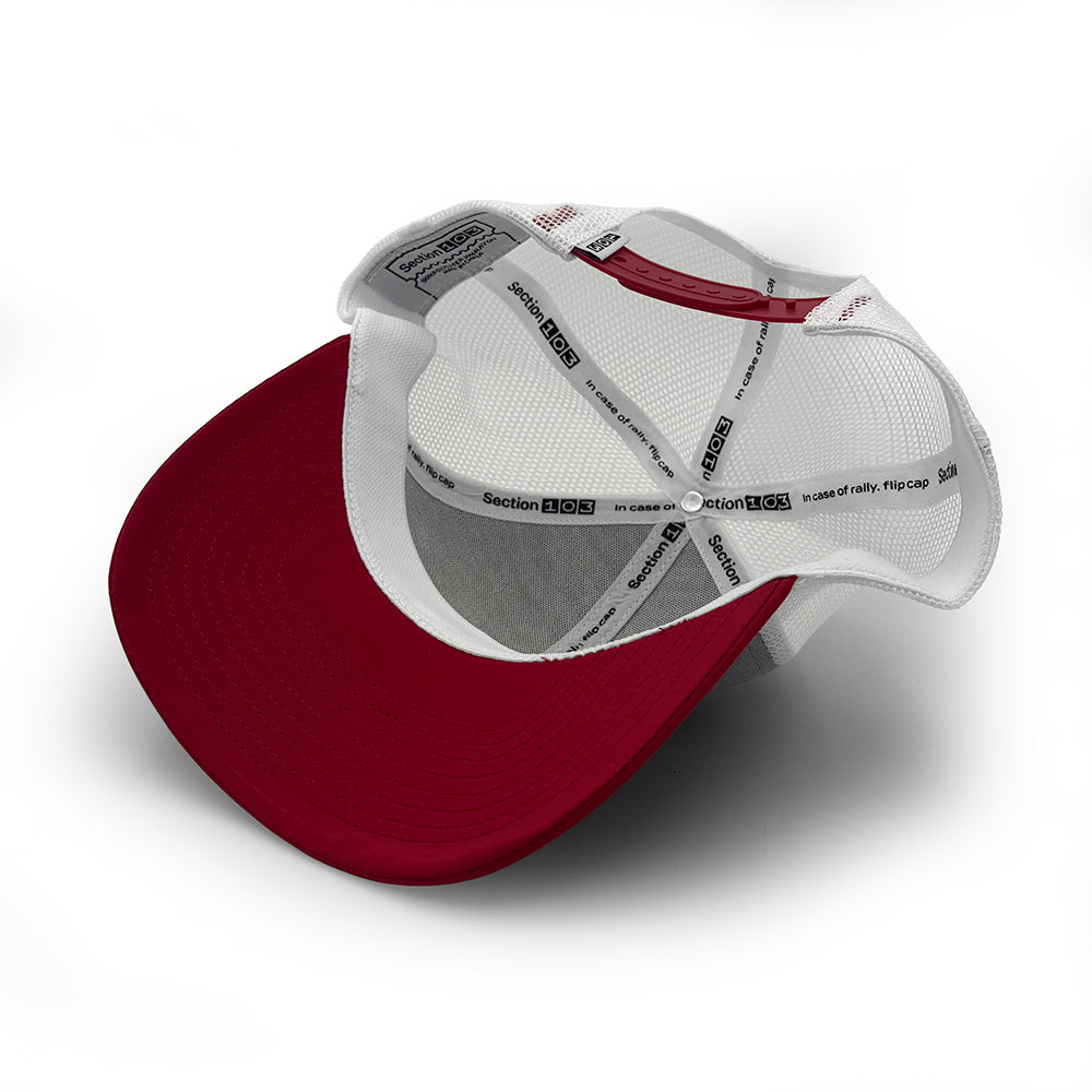 Iowa State Trucker Hat, Gray and Cardinal