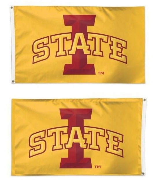 Iowa State Cyclones Flag 2 Sided Yellow