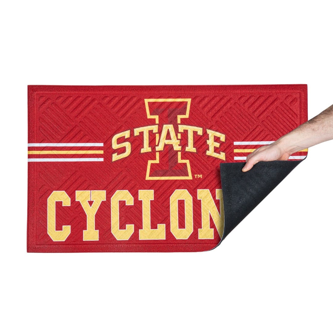 Iowa State Cyclones Floor Mat Embossed Cross Hatch