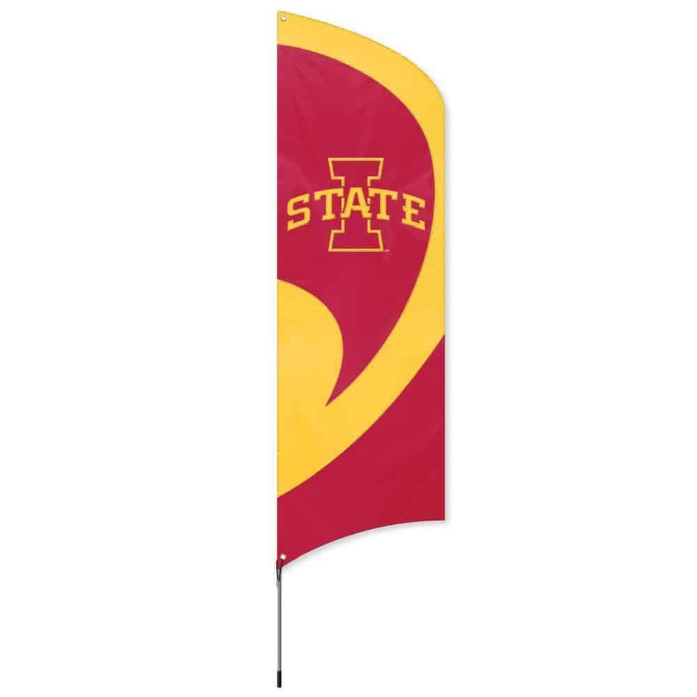 Iowa State Cyclones Tall Team Flag With Flagpole