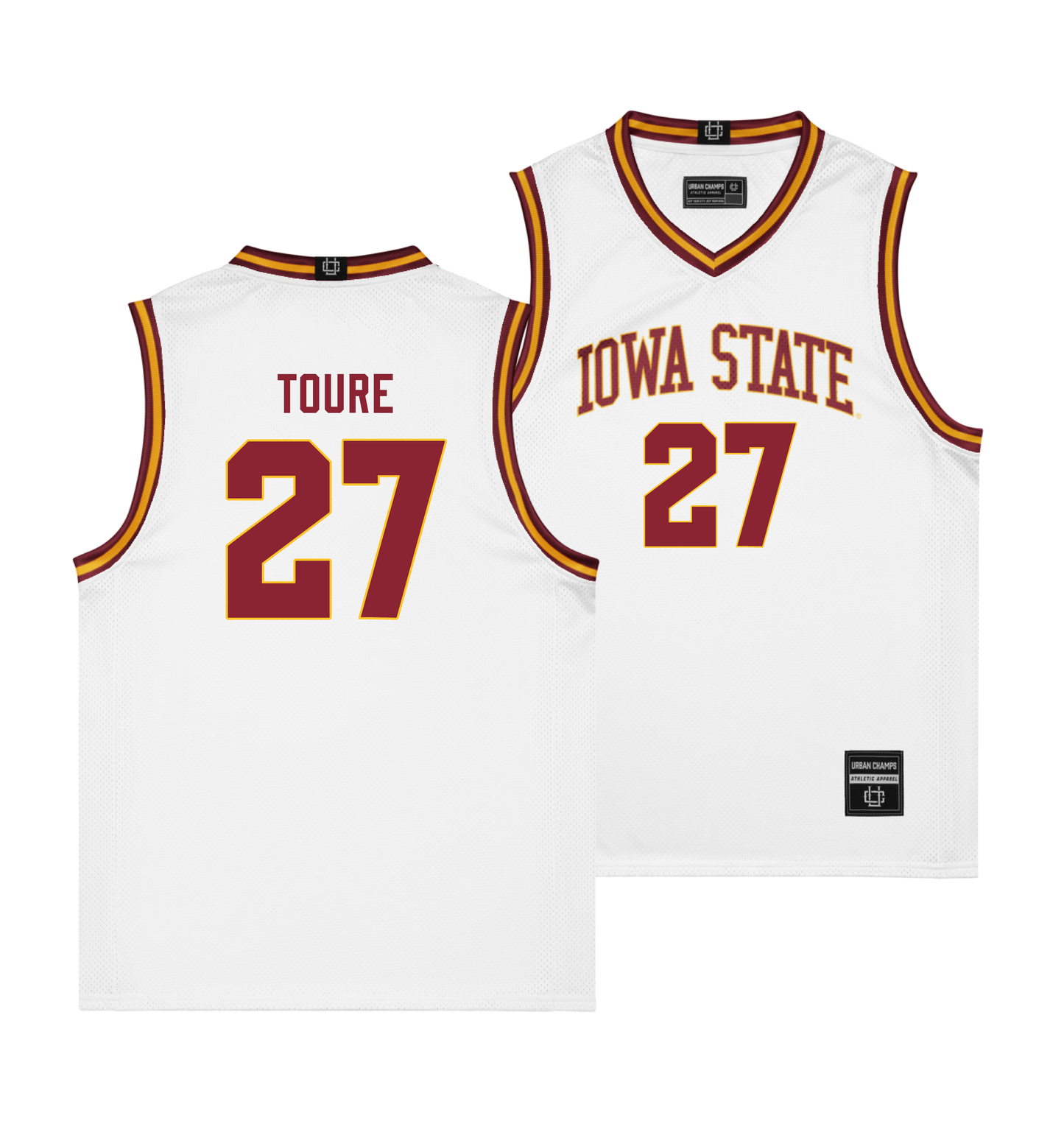 Iowa State Men's Basketball White Jersey - Killyan Toure
