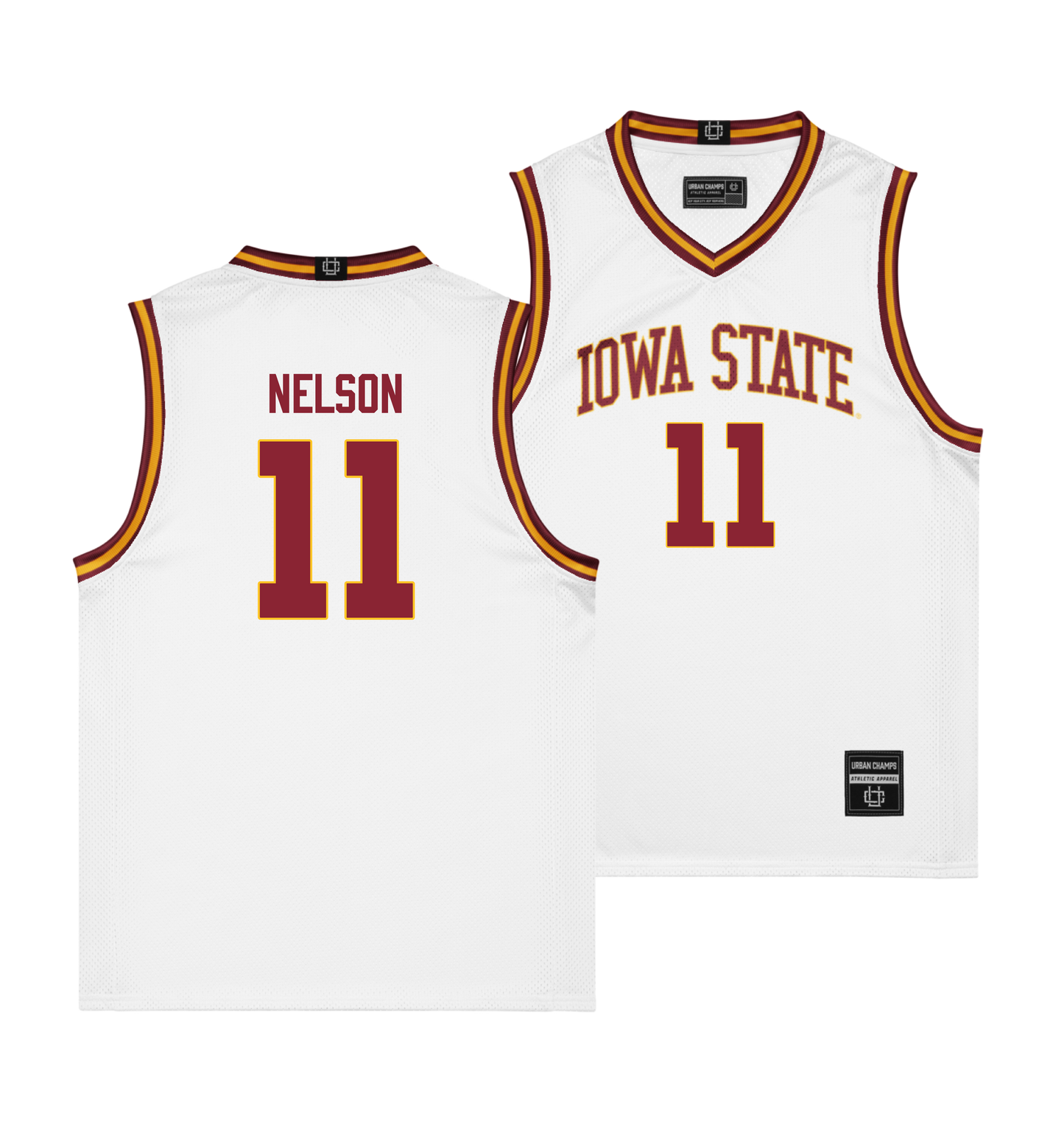 Iowa State Men's Basketball White Jersey - Dominick Nelson