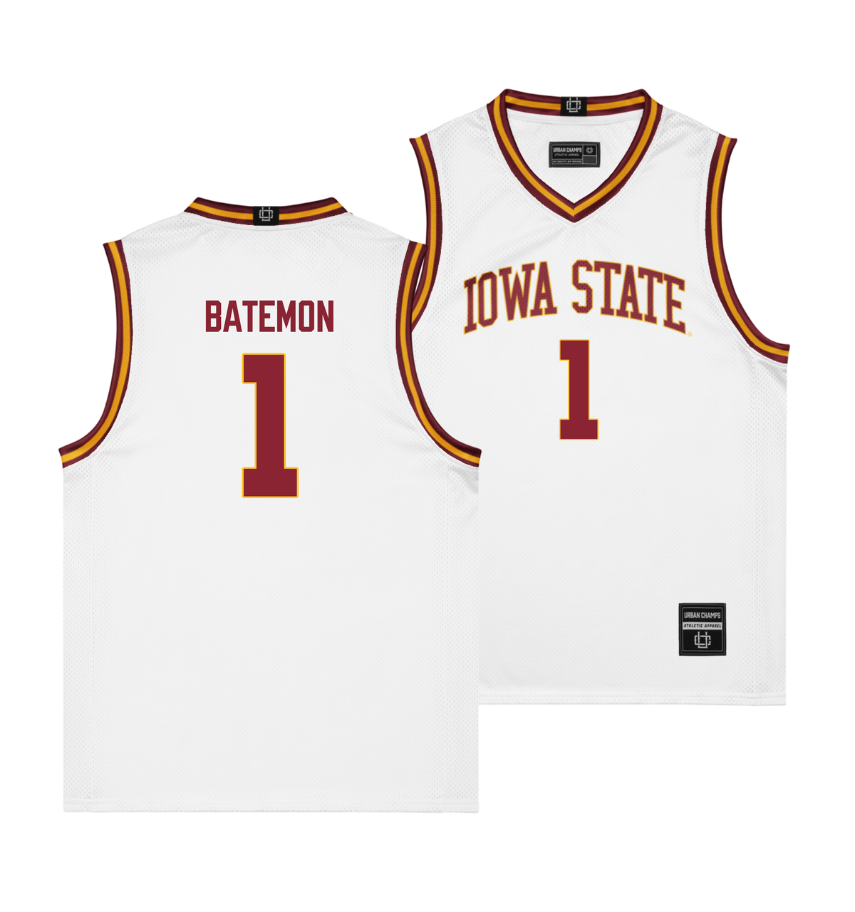 Iowa State Men's Basketball White Jersey - Jamarion Batemon