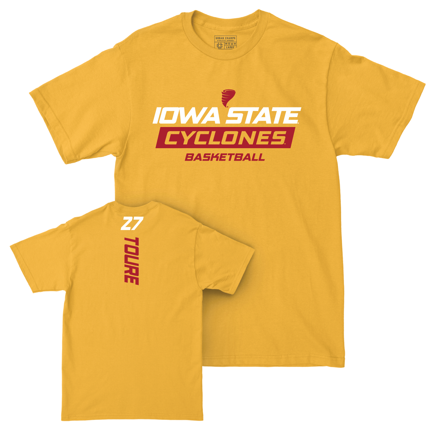 Iowa State Men's Basketball Gold Rush Tee - Killyan Toure