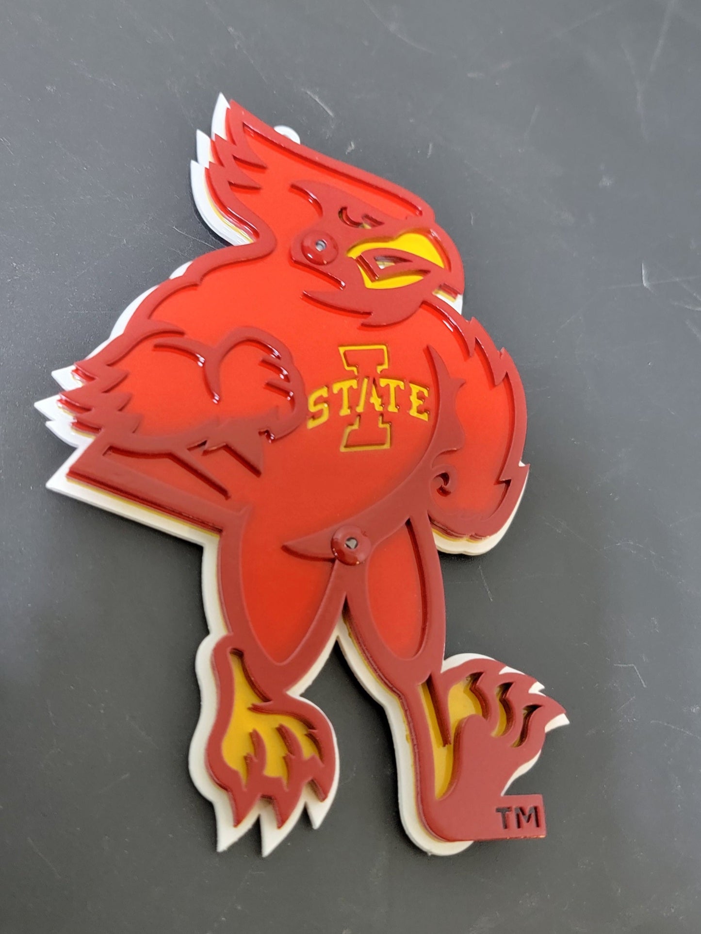 Iowa State Cyclones Cy The Mascot Current Logo Magnet/Ornament