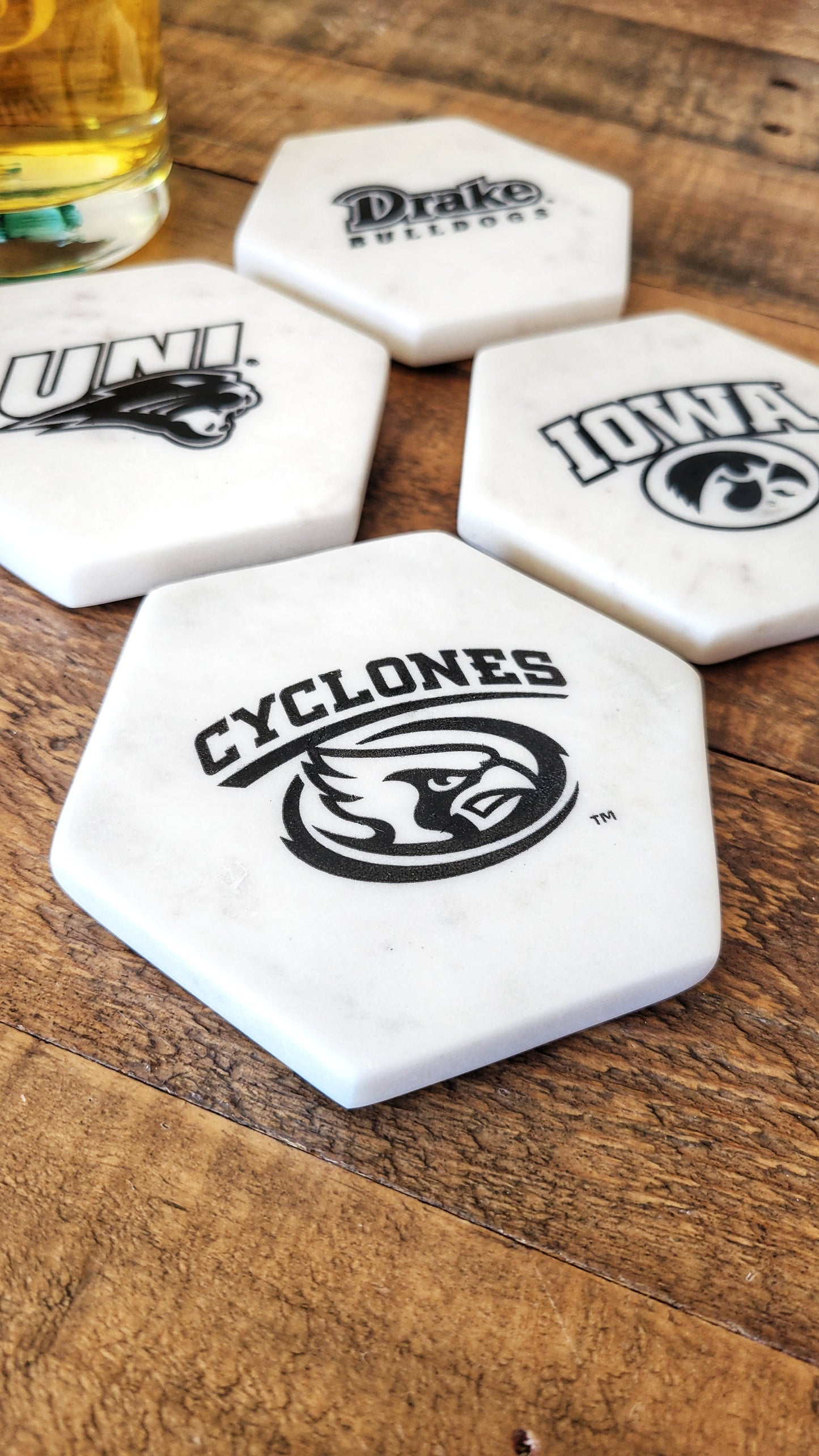 Iowa State Cyclones Marble Coaster
