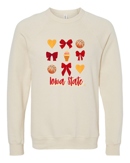 Clone Cones & Bows - Fleece Crewneck Sweatshirt