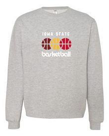 Iowa State Basketball Trio Midweight Crewneck Sweatshirt