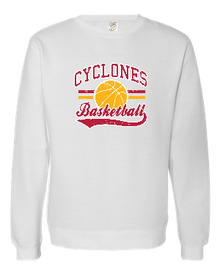 Cyclones Basketball Retro Stripe Midweight Crewneck Sweatshirt