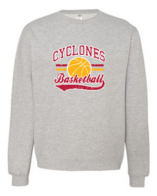 Cyclones Basketball Retro Stripe Midweight Crewneck Sweatshirt