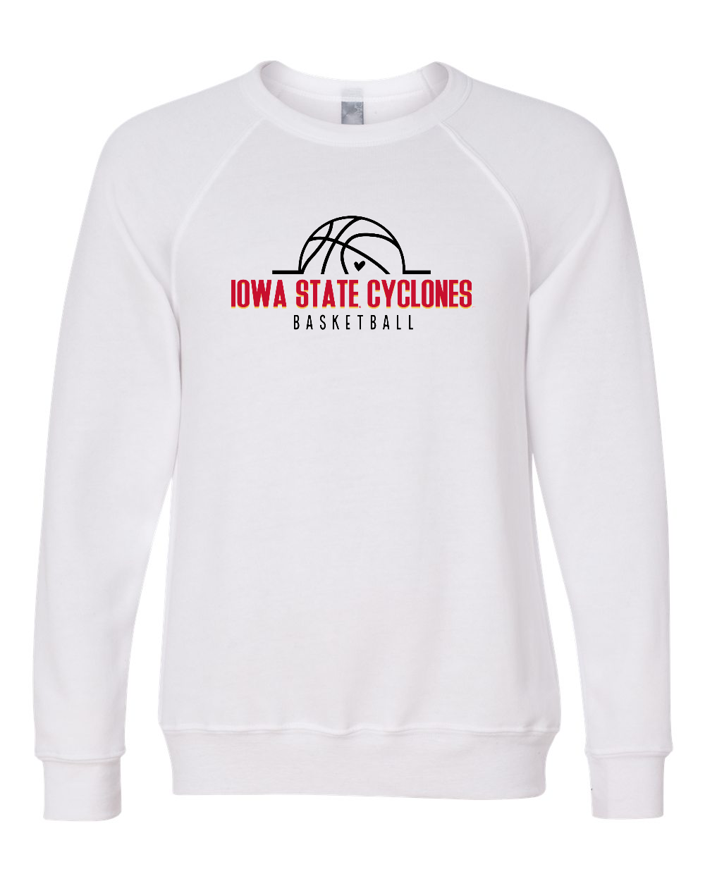 White - Iowa State Basketball - Fleece Crewneck Sweatshirt