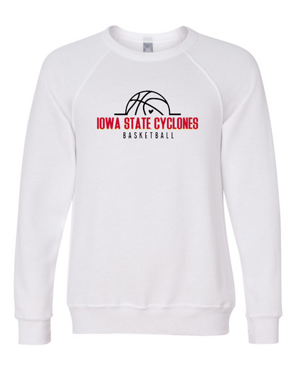 White - Iowa State Basketball - Fleece Crewneck Sweatshirt