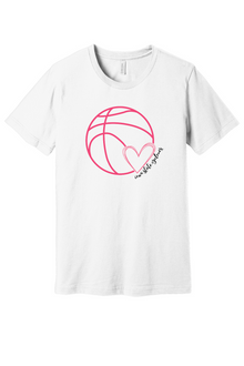 White - Basketball with Heart - Iowa State Cyclones Short Sleeve Tee