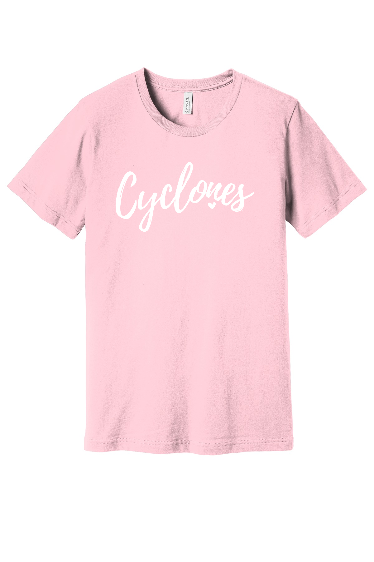 Pink - Cyclones with Heart - Short Sleeve Tee