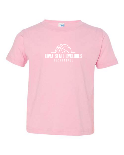 Pink - Iowa State Basketball - Toddler T-Shirt