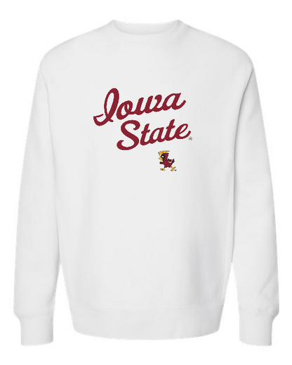 Vintage Iowa State Premium Heavyweight Cross-Grain Crewneck Sweatshirt