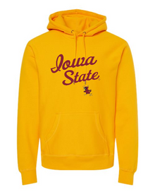 Vintage Iowa State Premium Heavyweight Cross-Grain Hoodie