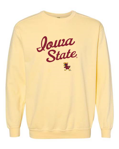 Vintage Iowa State Pigment-Dyed Crewneck Sweatshirt