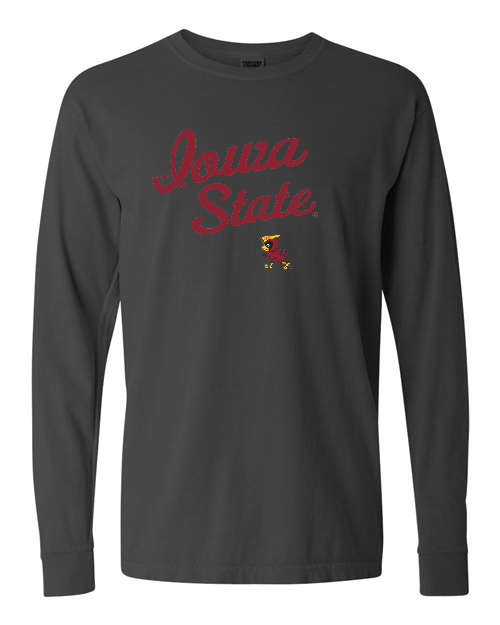 Vintage Iowa State Ringspun Cotton Long Sleeve T-Shirt