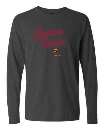 Vintage Iowa State Ringspun Cotton Long Sleeve T-Shirt