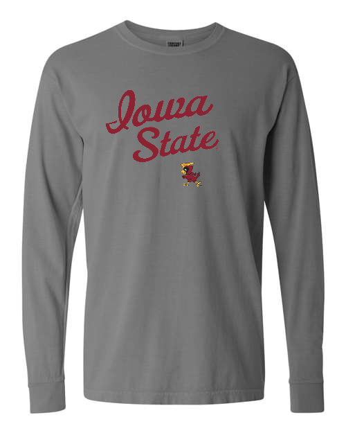 Vintage Iowa State Ringspun Cotton Long Sleeve T-Shirt