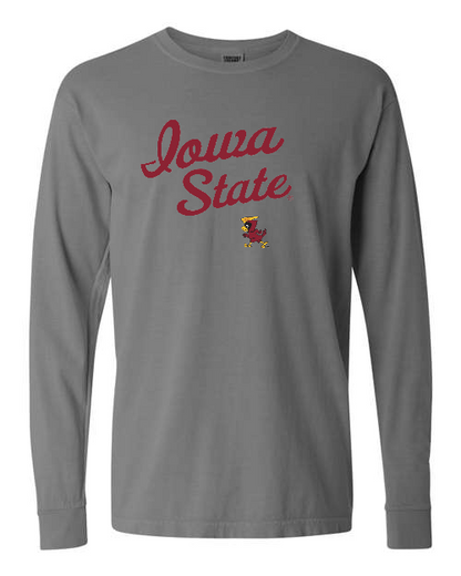 Vintage Iowa State Ringspun Cotton Long Sleeve T-Shirt