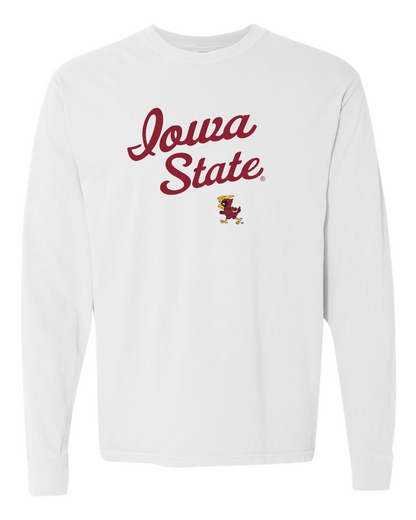 Vintage Iowa State Ringspun Cotton Long Sleeve T-Shirt