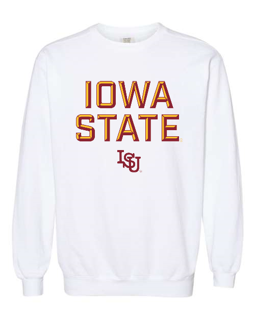Retro Iowa State Pigment-Dyed Crewneck Sweatshirt
