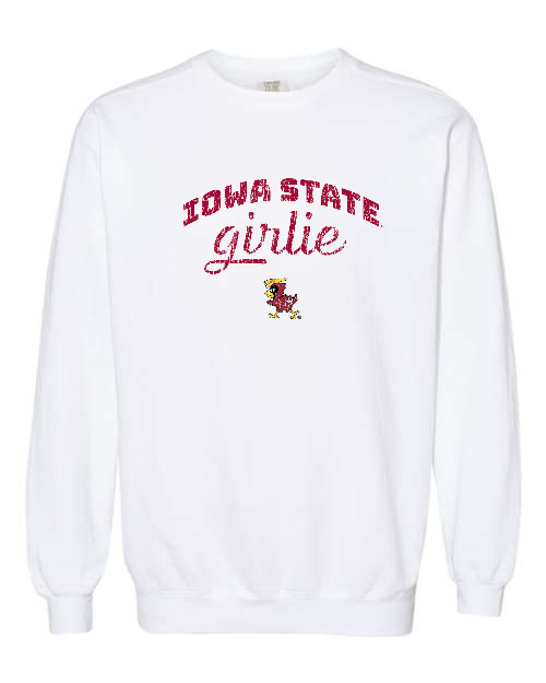Iowa State Girlie Pigment-Dyed Crewneck Sweatshirt
