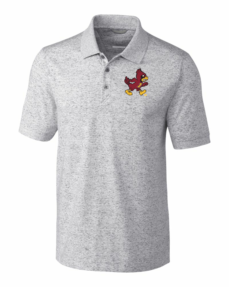 Walking Cy Cutter & Buck Tri-Blend Space Dye Mens Polo