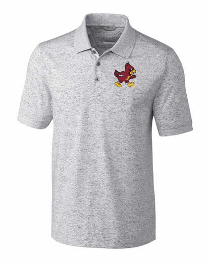 Walking Cy Cutter & Buck Tri-Blend Space Dye Mens Polo