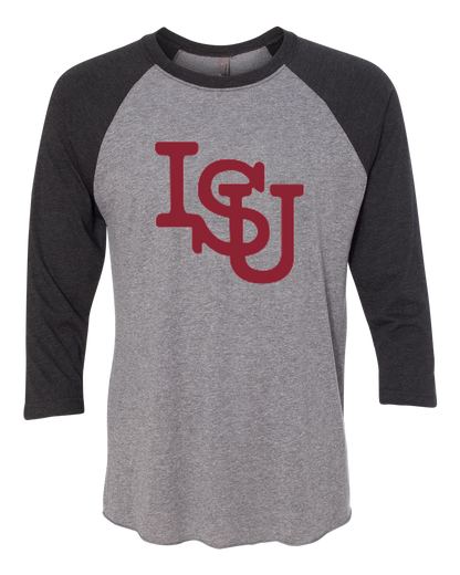 Vintage ISU - Three-Quarter Sleeve Raglan Tee