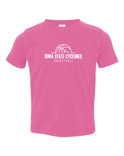 Pink - Iowa State Basketball - Toddler T-Shirt
