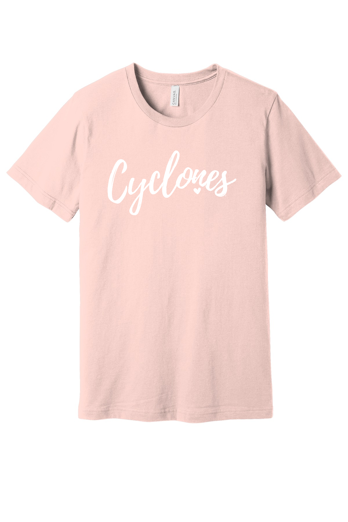 Pink - Cyclones with Heart - Short Sleeve Tee