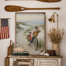 Patriotic Bike On The Coast