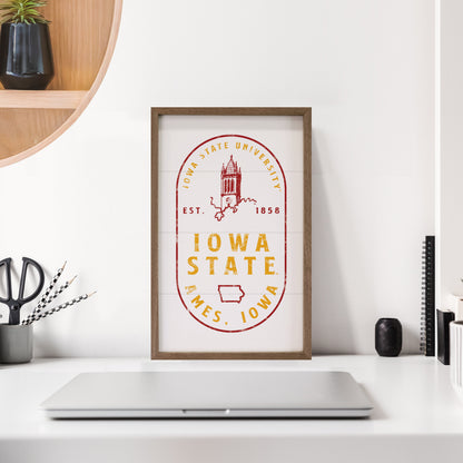 Stamp Poster Campanile Iowa State University