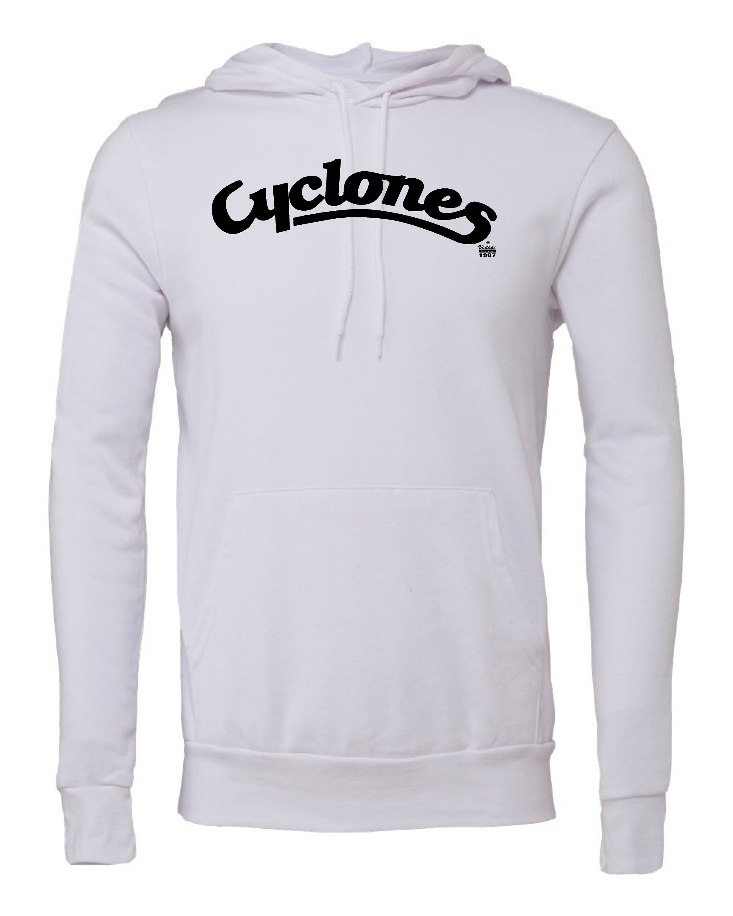 Cyclones Script White Out Hoody – Cyclone Fanatic Shop