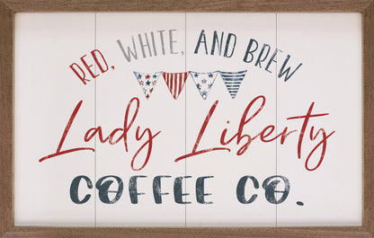 Lady Liberty Coffee Co White