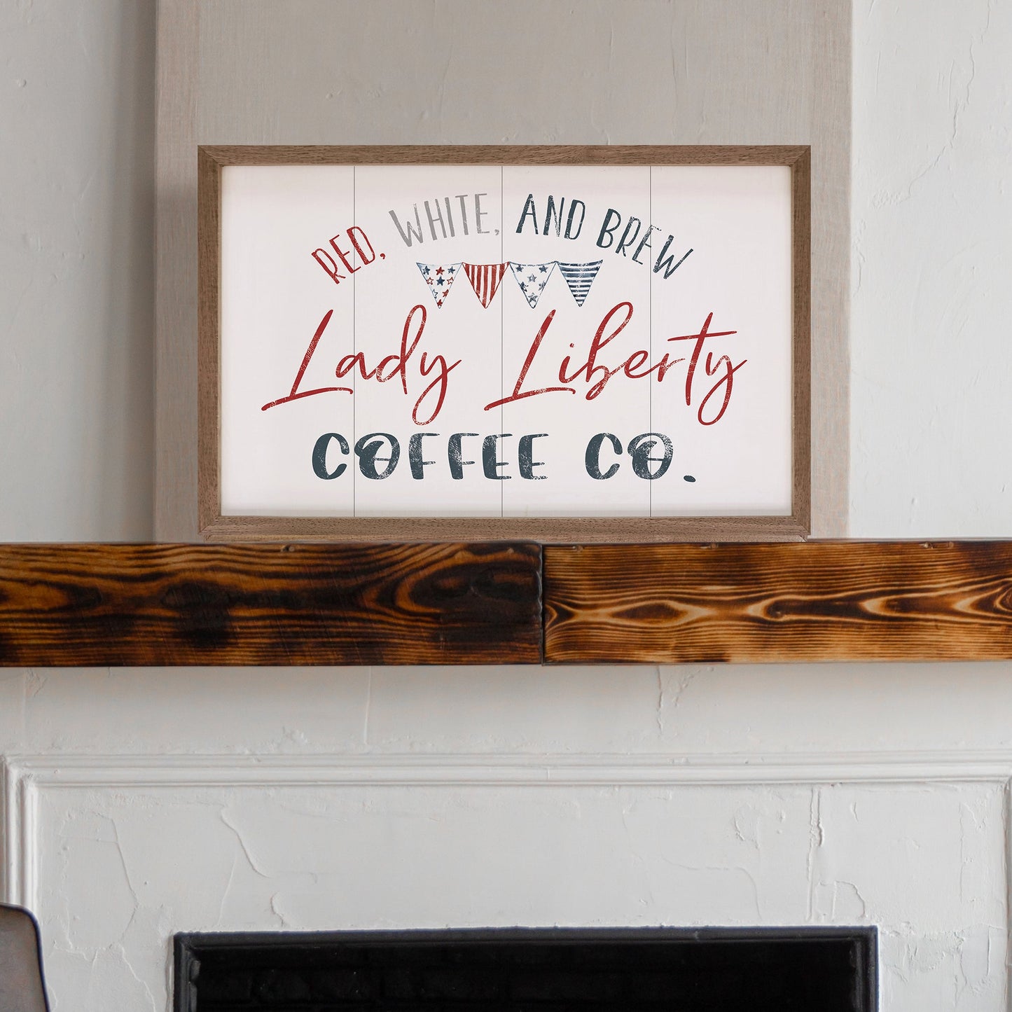 Lady Liberty Coffee Co White