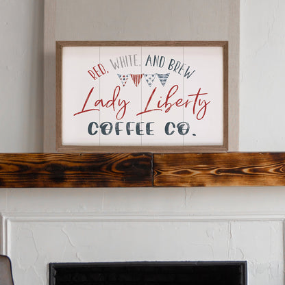 Lady Liberty Coffee Co White