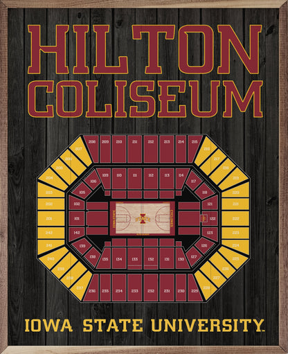 Stadium Seating Basketball Iowa State University Black