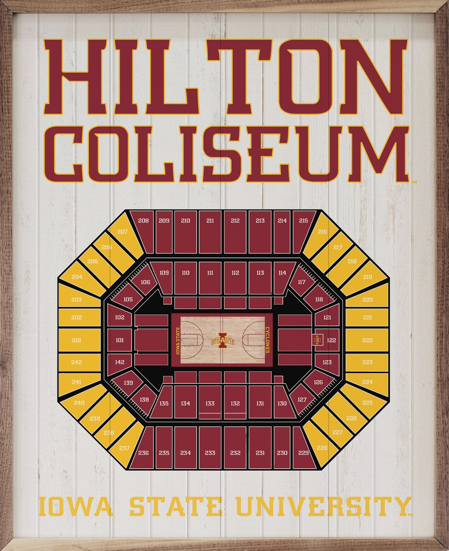 Stadium Seating Basketball Iowa State University Whitewash